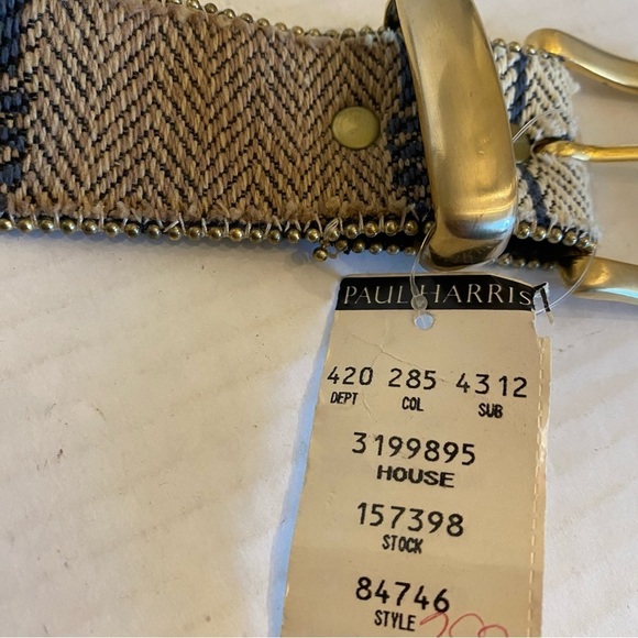 Vintage Paul Harris Blanket Style Belt Studded Western Color Size M/L NWT - Picture 5 of 14